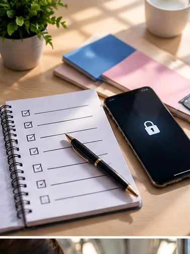 Document a recovery plan without storing real PINs in notes.